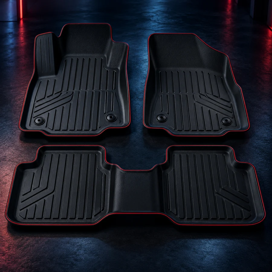 Contour Floor Mat Set AI-generated design concept