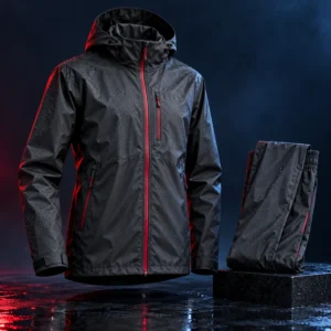 Rider Rain Coat Set AI-generated design concept