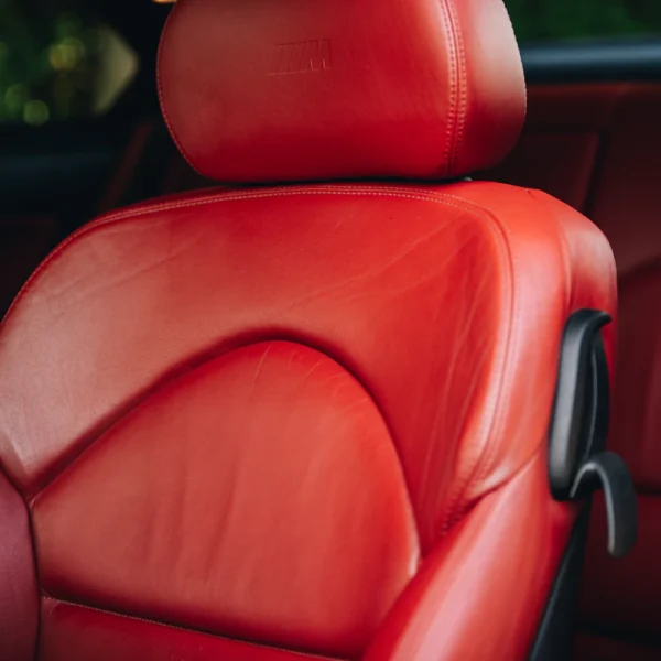 Red leather car seat cover